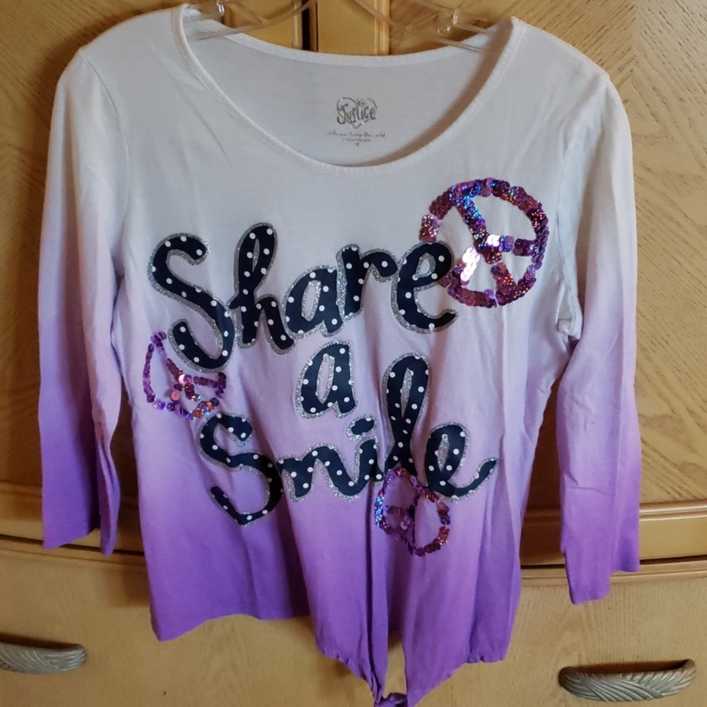 Justice long sleeved shirt